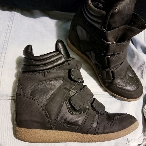 black wedge sneakers target